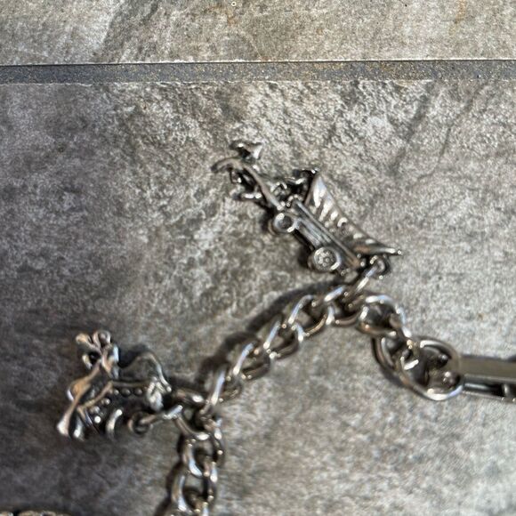 Vintage silver tone Lake Tahoe charm bracelet - Picture 5 of 11